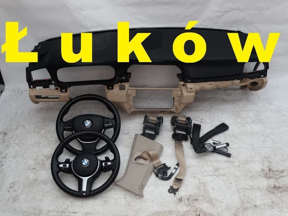 BMW F10 Konsola Oryginał Mpakiet Beż AirBag Napinacze Dopinacze Veneto Beige