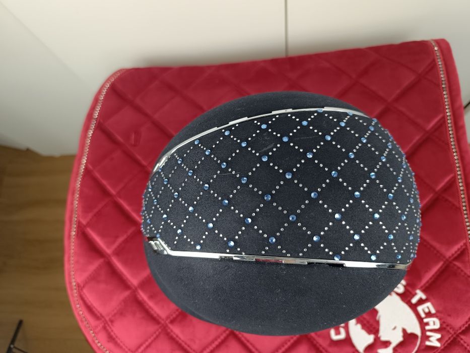 55;56;57 Kask jeździecki S-M KnightsBridge granatowy