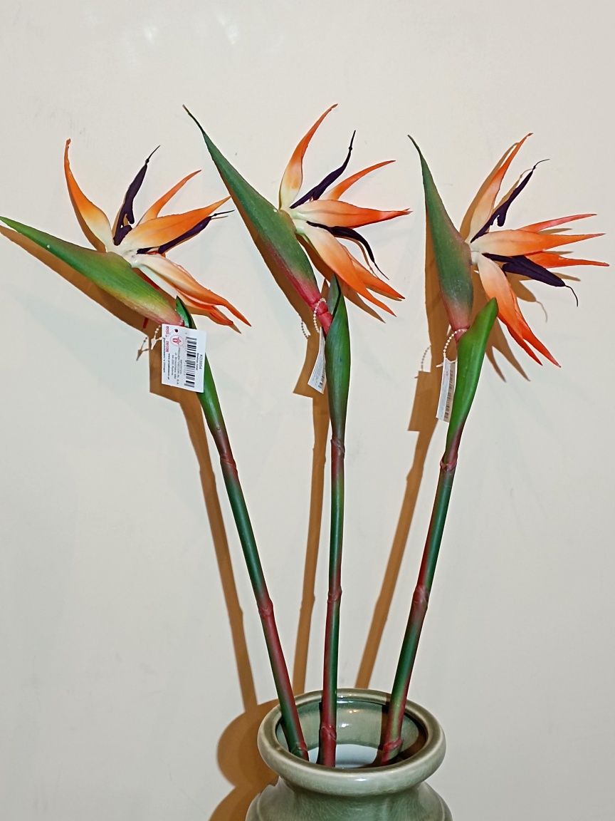 Sztuczny kwiat Strelitzia z 85 cm