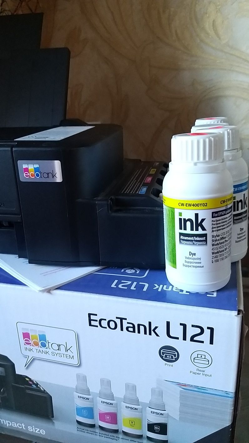 Кольоровий принтер epson ecotank L121 "струйний"
