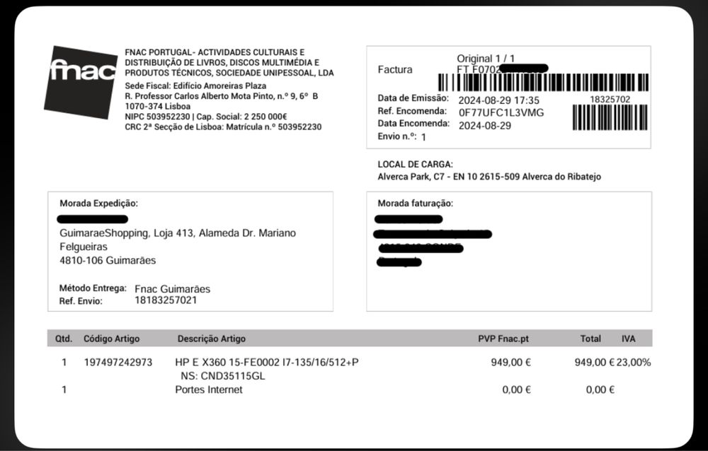 HP Envy X360 2 em 1 Laptop - ecra 15,6 intel core i7