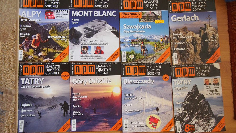 NPM- magazyn górski czasopismo od 2008 - 2016r.