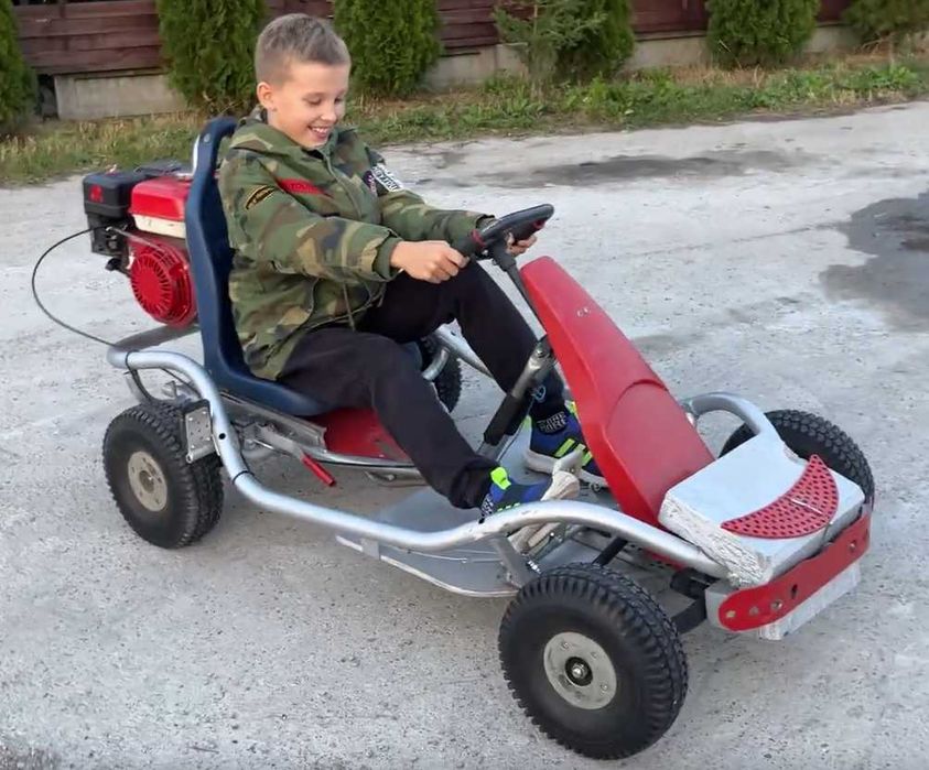 GOKART z silnikiem HONDA GX120 z regula fotela dla dziecka / dorosłego