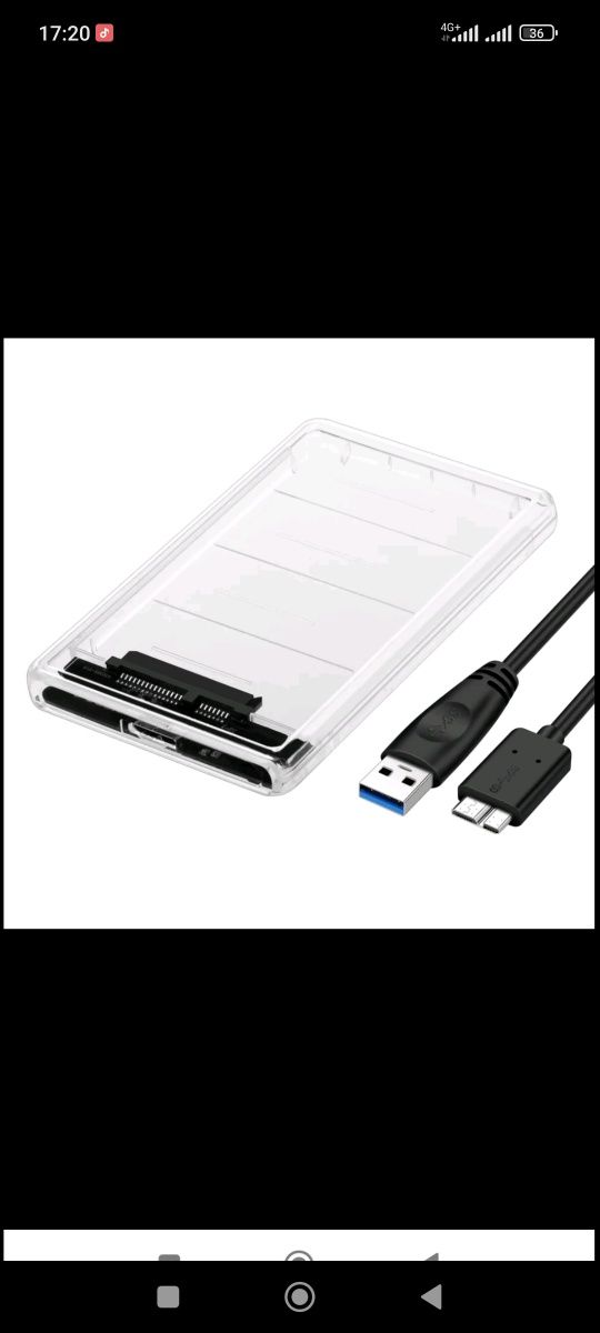 Внешний карман Agestar для HDD/SDD 2.5" SATA USB 3.0 (3UB2P4)