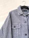 Błękitna sztruksowa kurtka Zara xs oversize katana light blue jacket