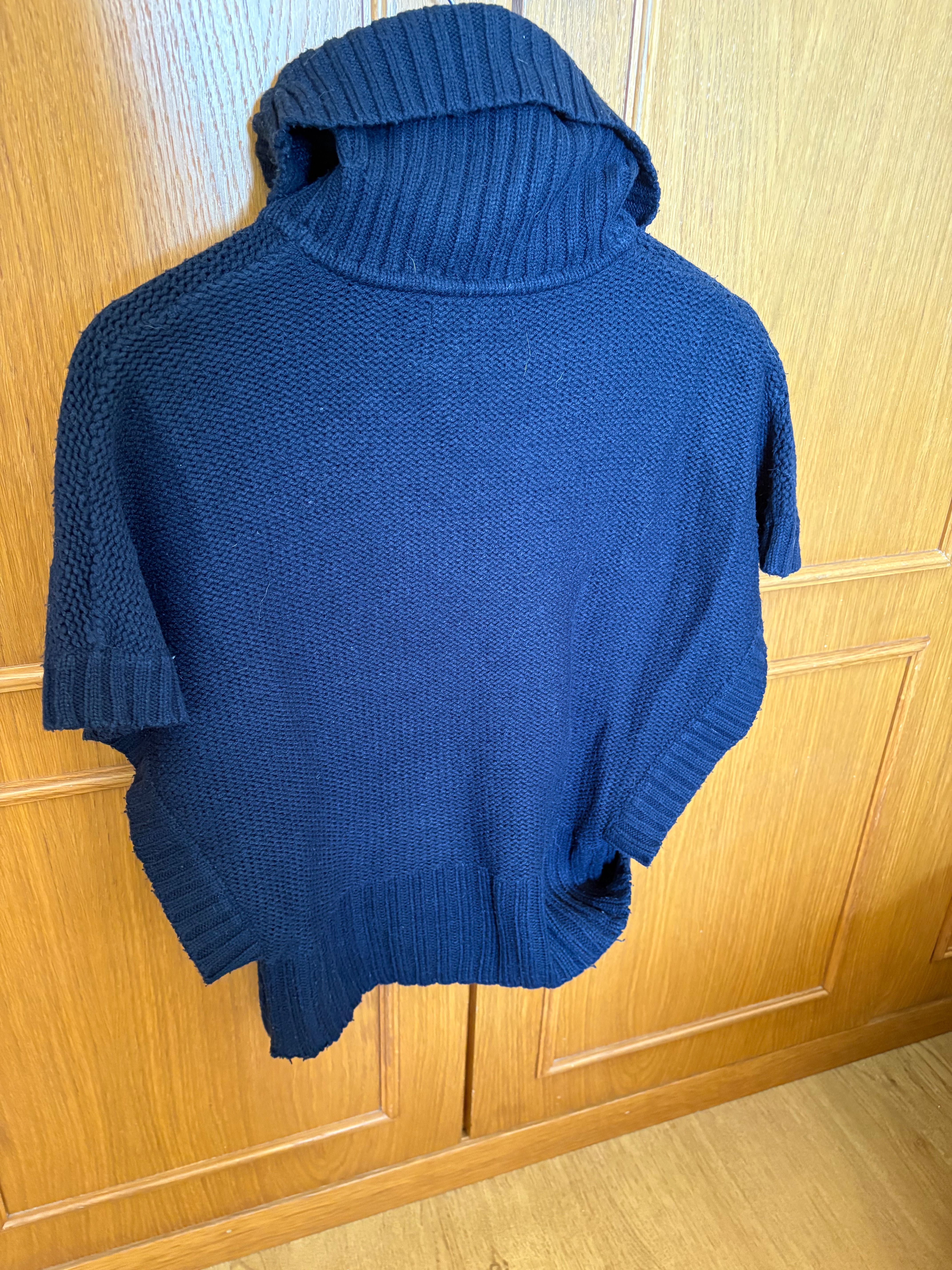 Camisola Malha Grossa Gola Alta Lefties – Azul Escuro, M
