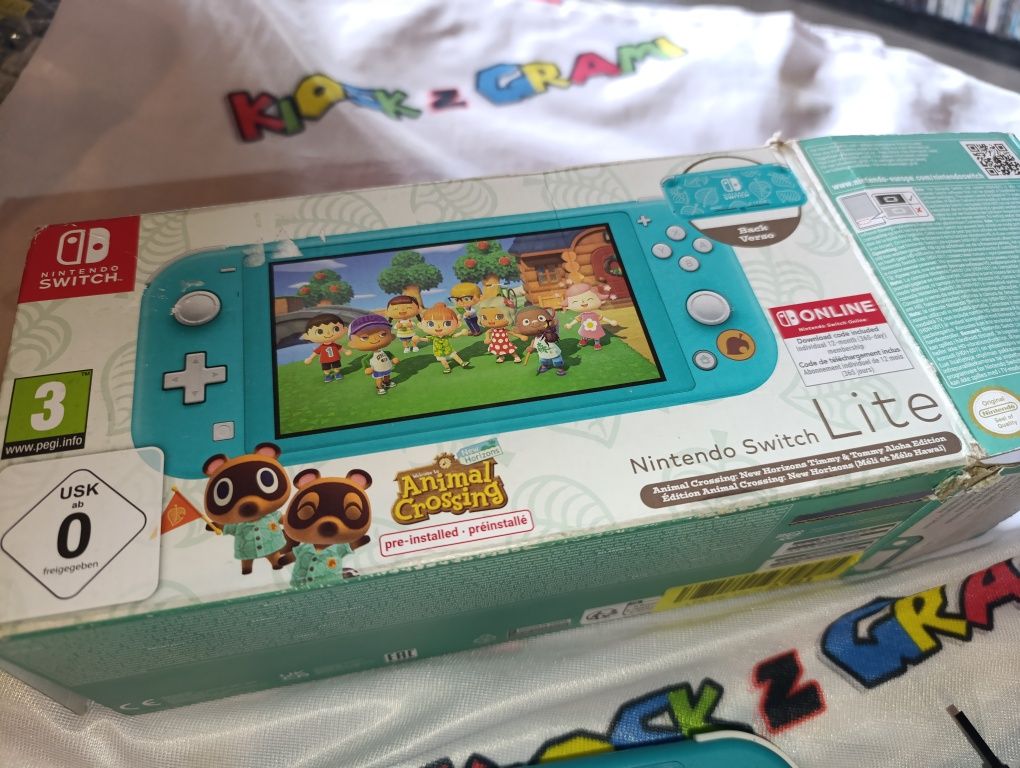 Konsola Nintendo Switch Lite edycja Animal Crossing ładny stan sprawna