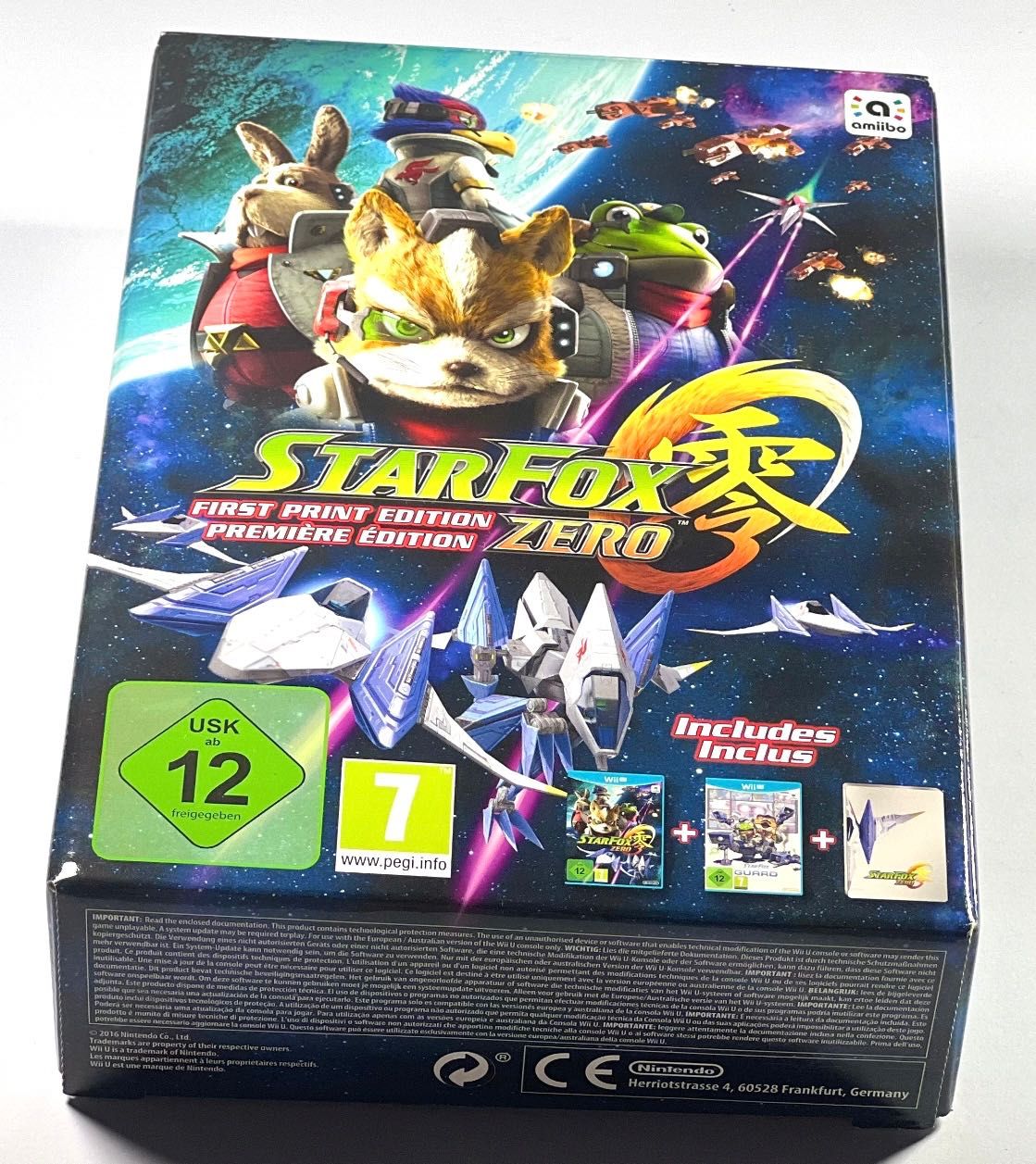 Starfox Star Fox Zero Guard Steelbook Nowa Folia Nintendo Wii U