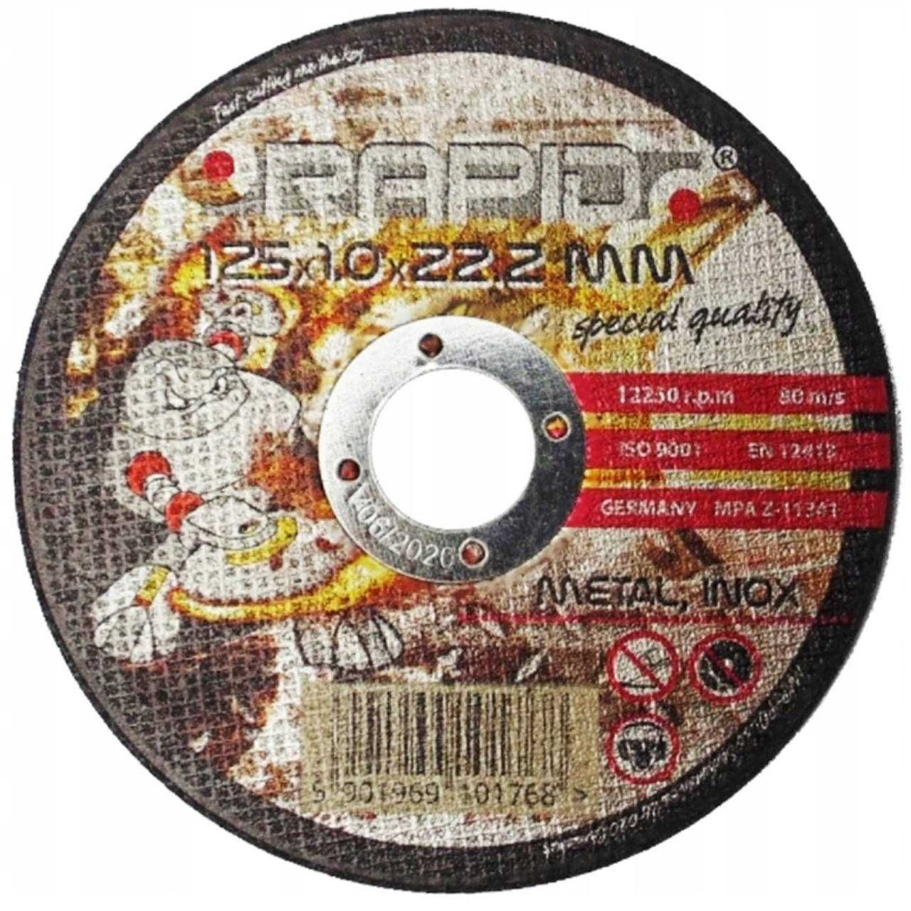 Tarcze do cięcia 125x1,0 mm Rapid tarcza 10 sztuk