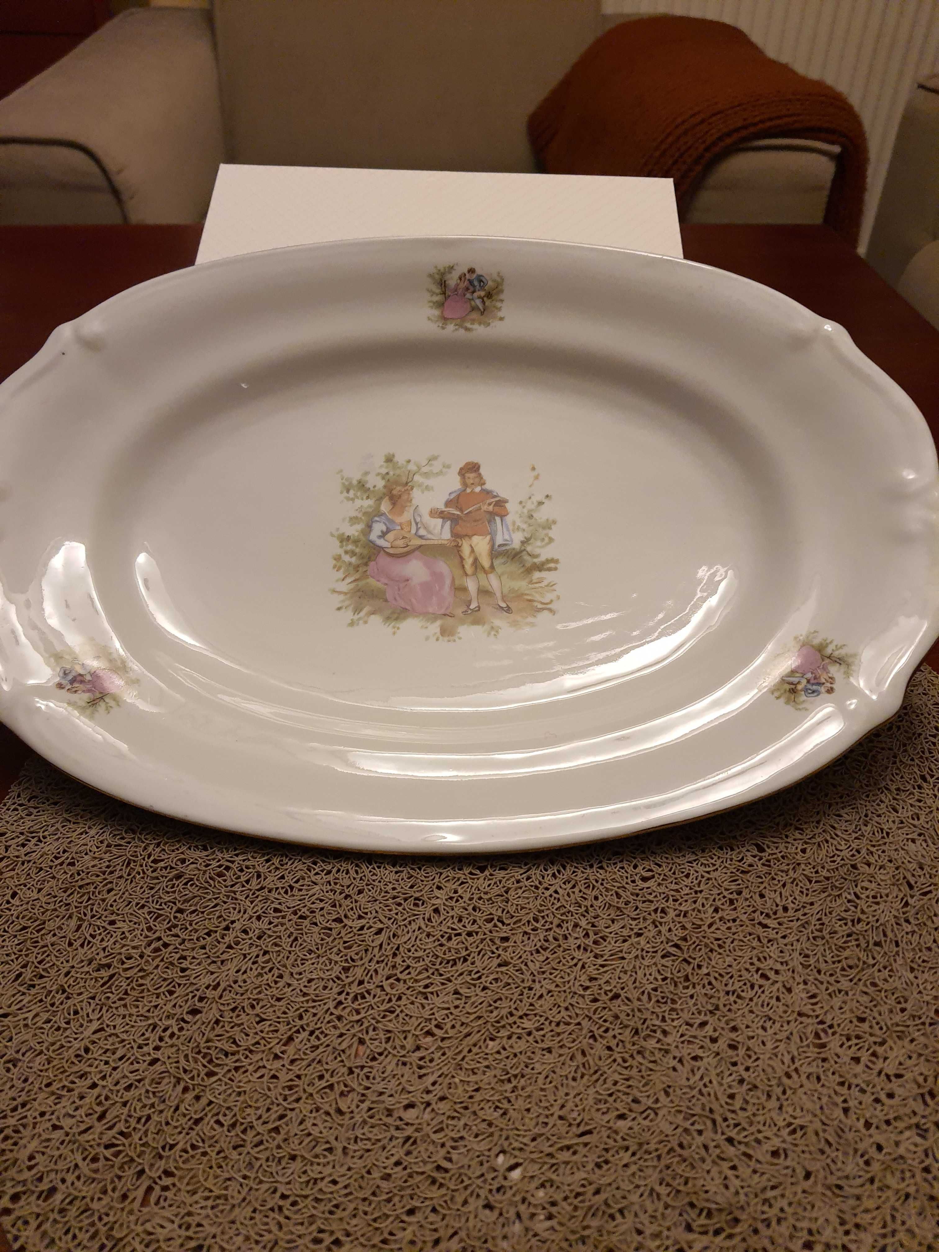 Patera owalna Chodzież - vintage wzór Miłość Wiedeńska