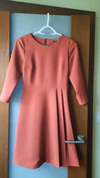Sukienka ruda koniakowa Orsay nowa 34