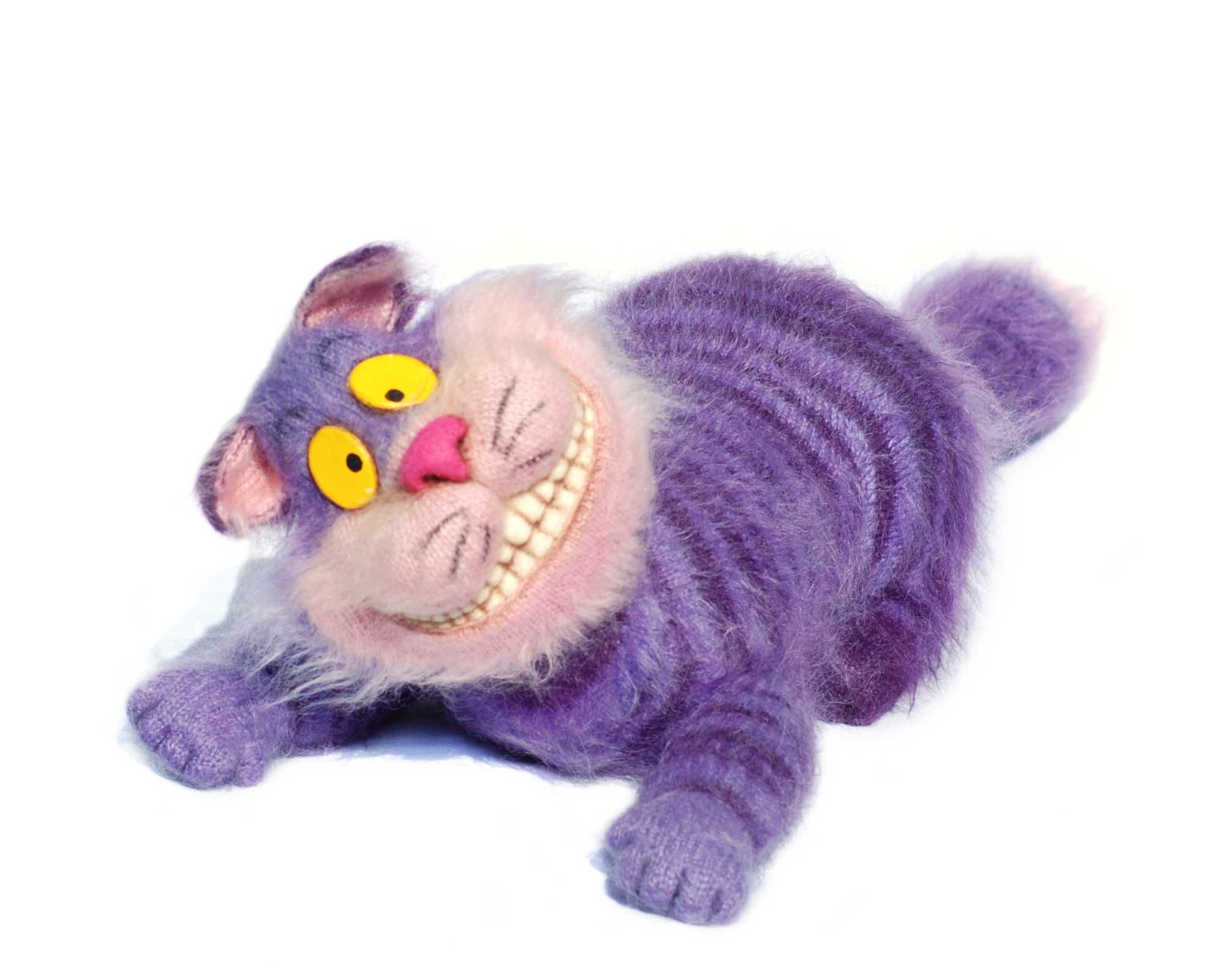 Чеширський кіт велика авторська іграшка  ручної роботи