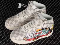 Buty Louis Vuitton Nike Air Force 1 Mid By Virgil Abloh Graffiti