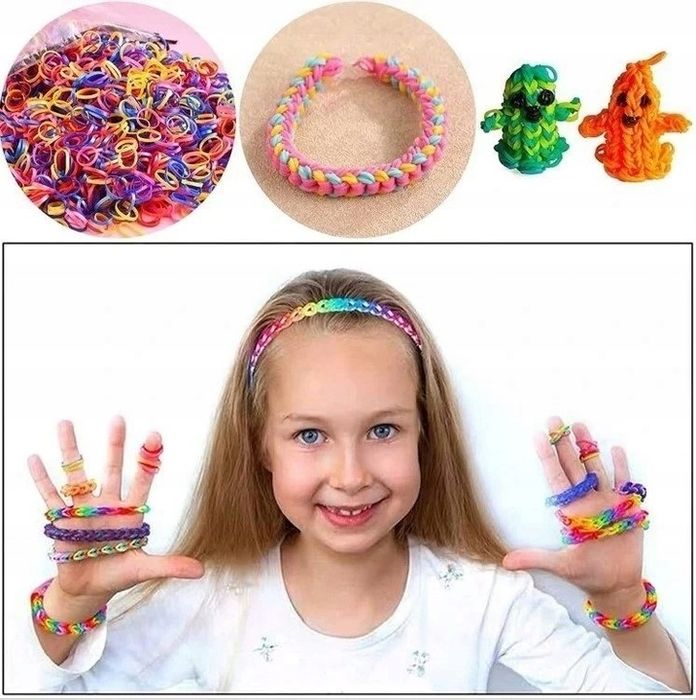 Zestaw Gumek Do Robienia Bransoletek Kreatywny Mocne L Kolory Gumki 25