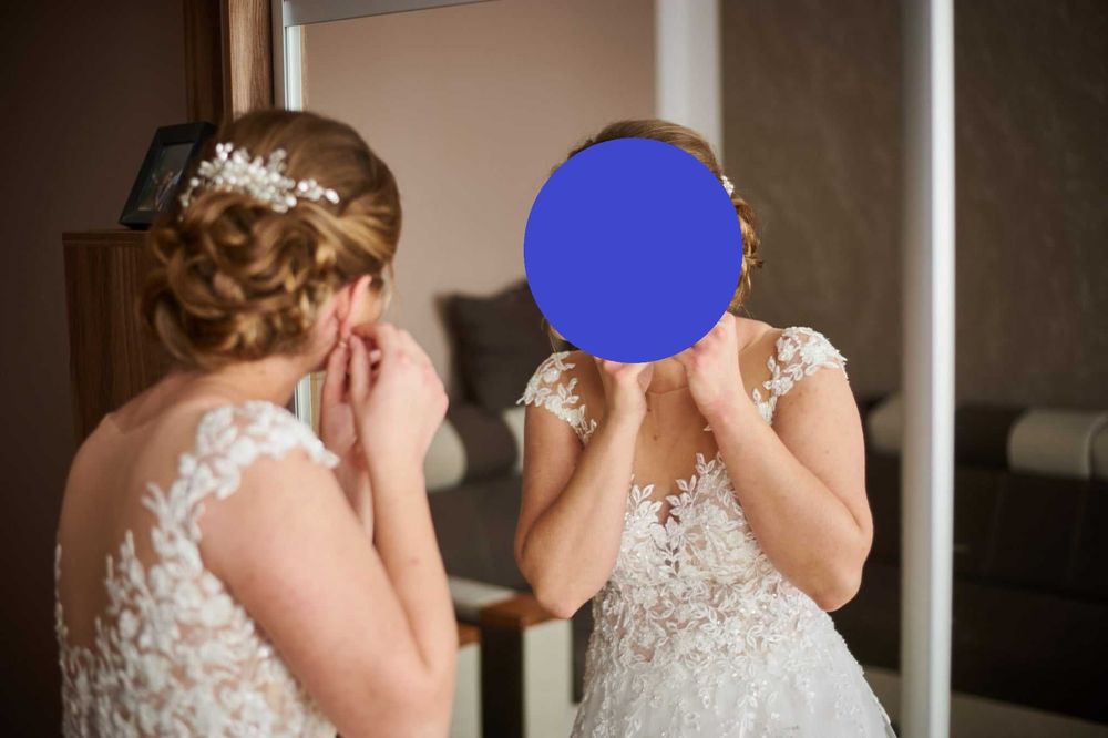 Sprzedam suknię ślubną - śmietankowa biel