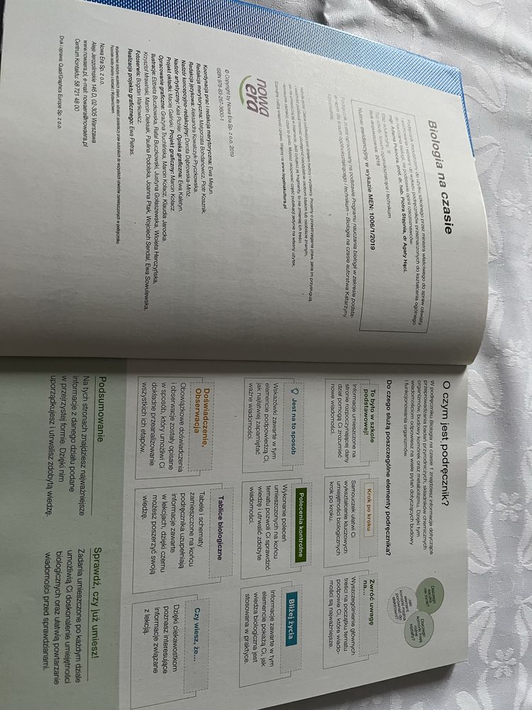 Biologia na czasie 1 liceum/technikum, Nowa era
