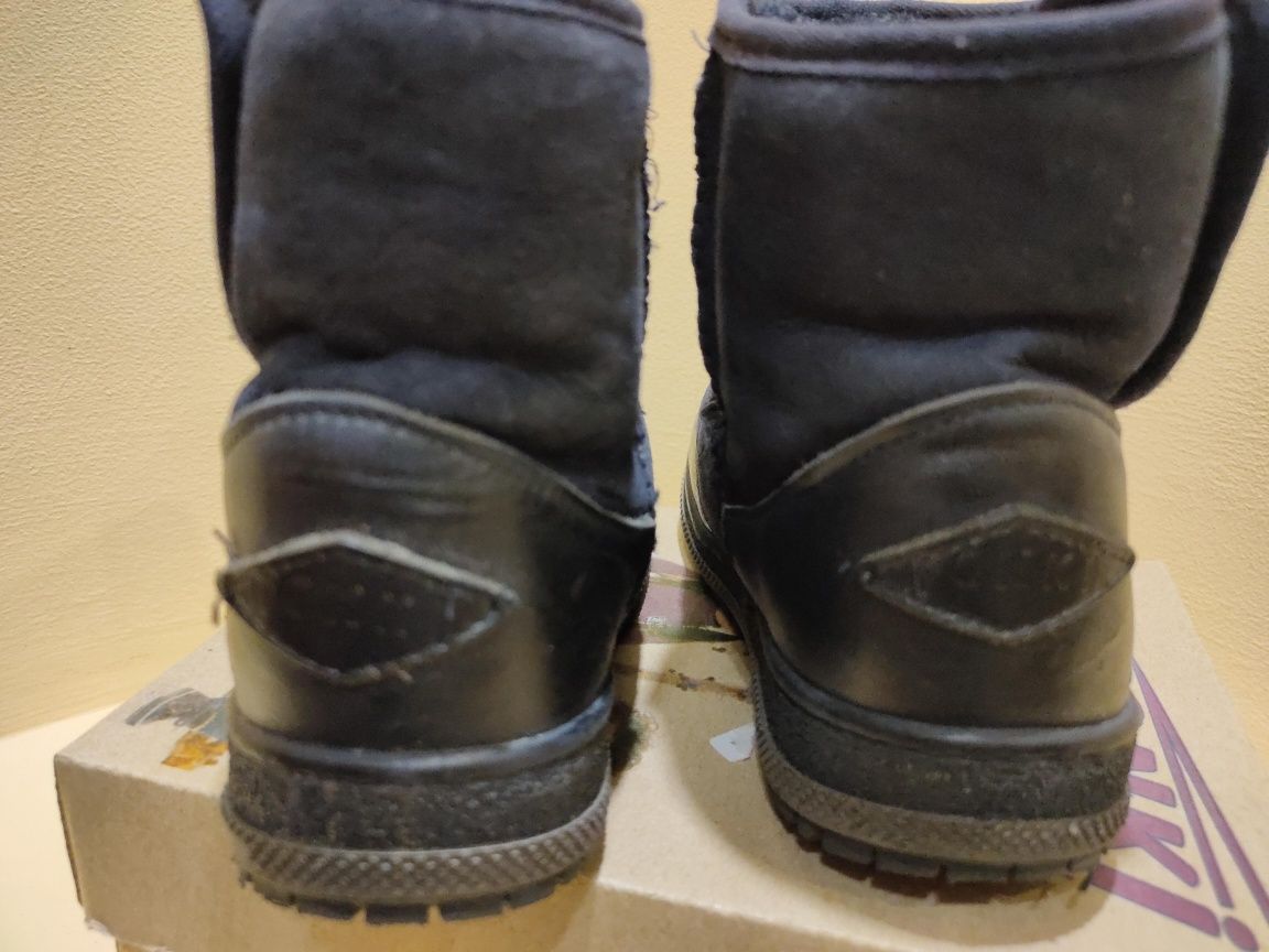 Зимние угги сапоги ботинки термики 28 р 18см на натуральный мех