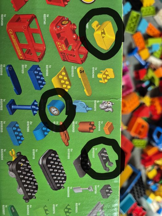 Lego duplo ciuchcią retro pociąg