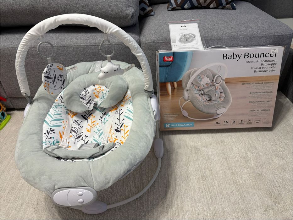 Дитячий шезлонг-гойдалка smiki