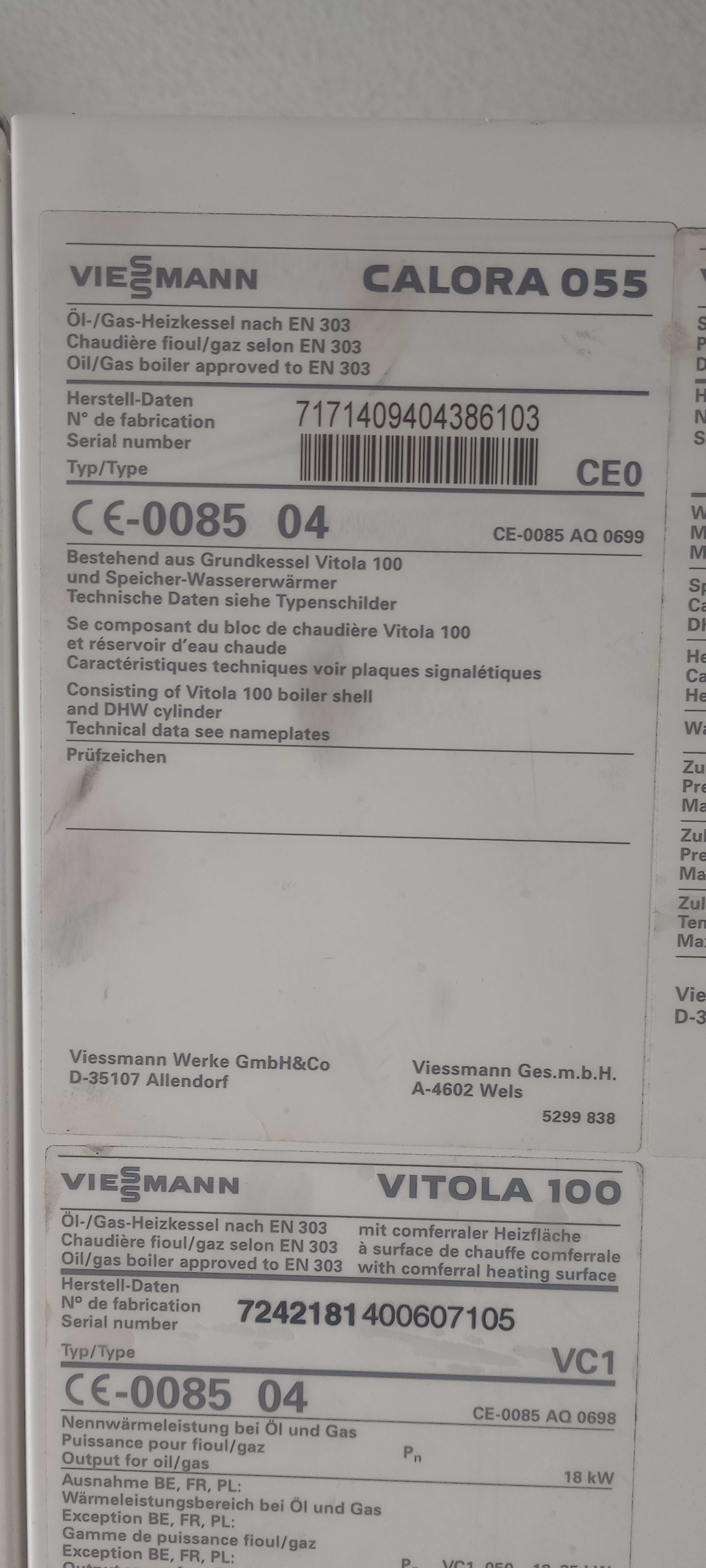 Piec Viessmann Calora 055