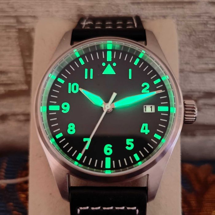 Годинник  FLIEGER Pilot's Mark XX, ∅39мм, Seiko NH35, 200 м. Сапфір.