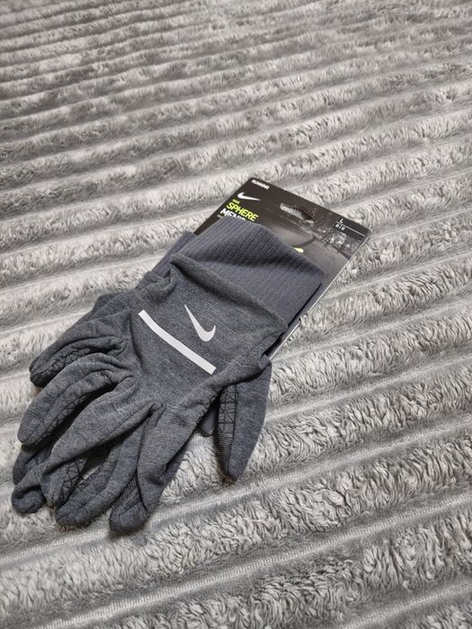 Чоловічі перчатки Nike Men's Heathered Grey Sphere Running