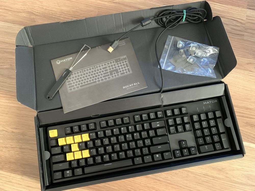 Клавіатура Rockfall Mechanical Hator RGB