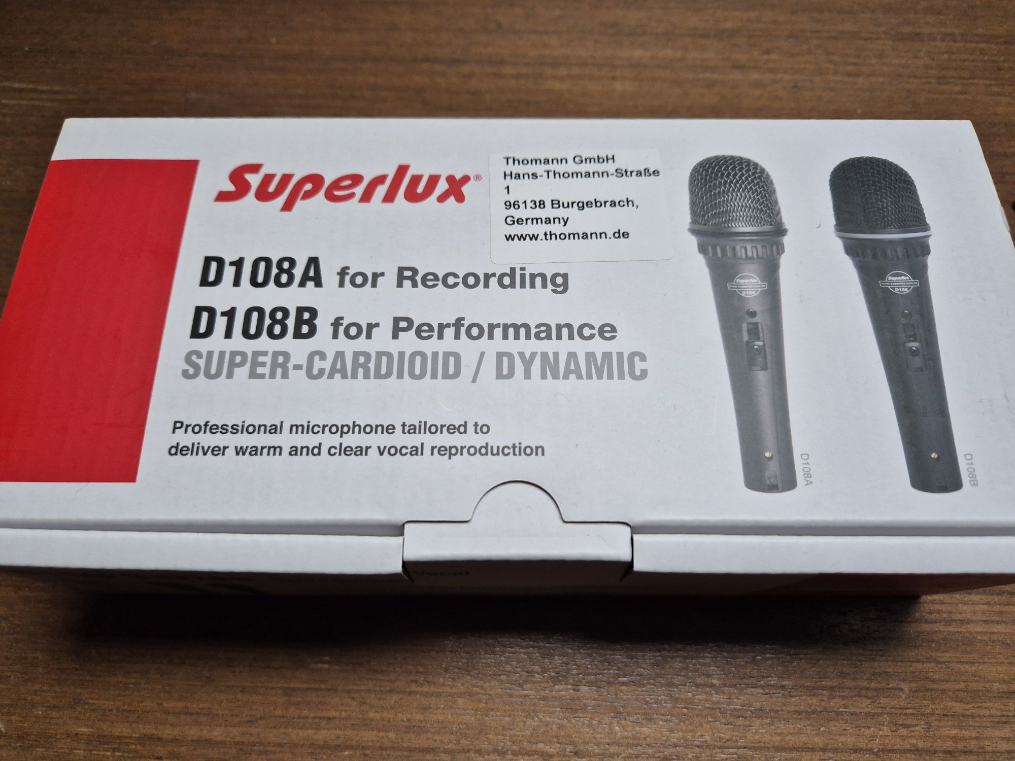 Mikrofon Superlux D108A