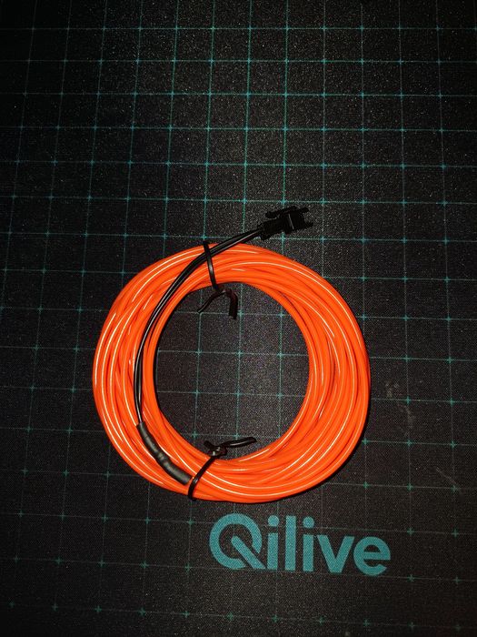 Taśma kabel LED pomarańczowa 5m