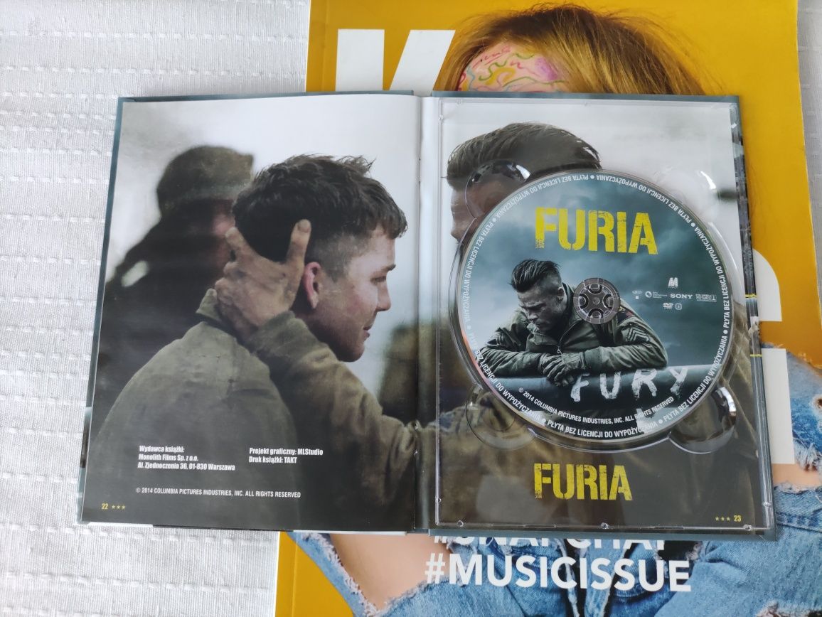 Film sensacyjny, wojenny Furia (booklet) DVD Brad Pitt