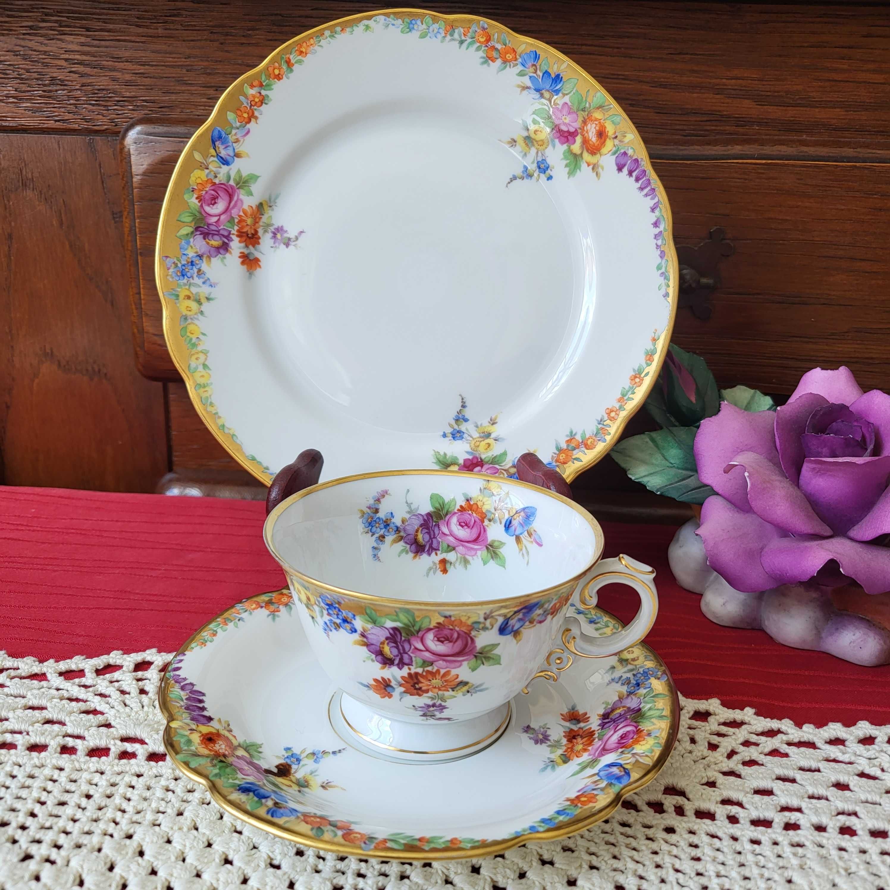 Антикварное чайное трио Rosenthal Selb-Bavaria, 1928 год