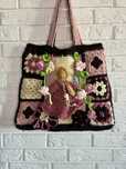 Torba handmade "Poranna Rosa" rozmiar XXL
