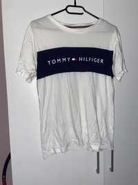 bialy t-shirt tommy hilfiger