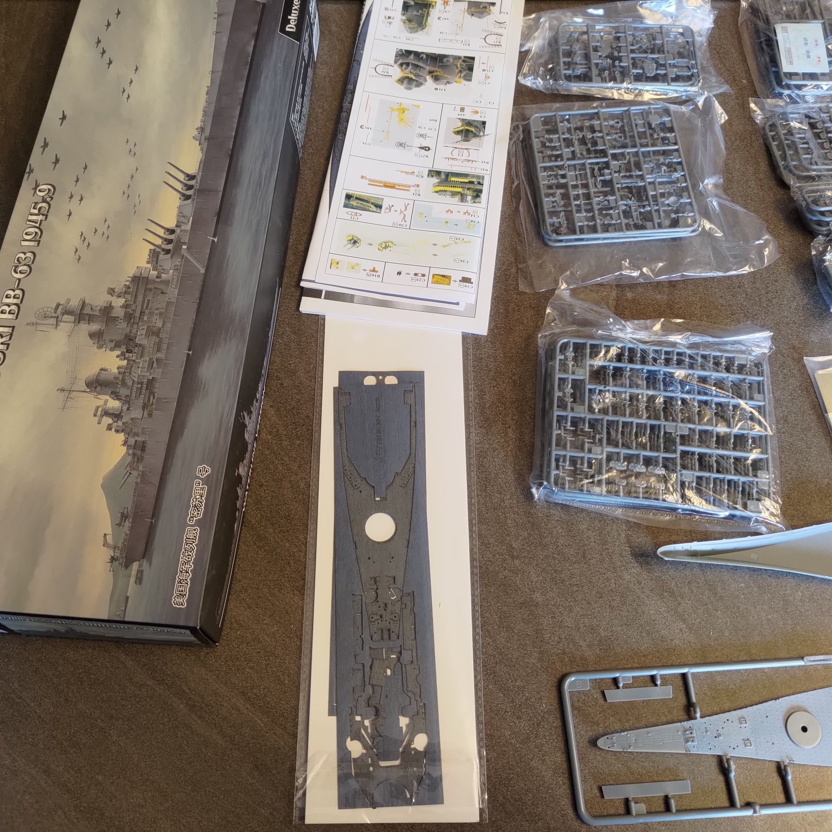 Model do sklejania USS Missouri 1:700