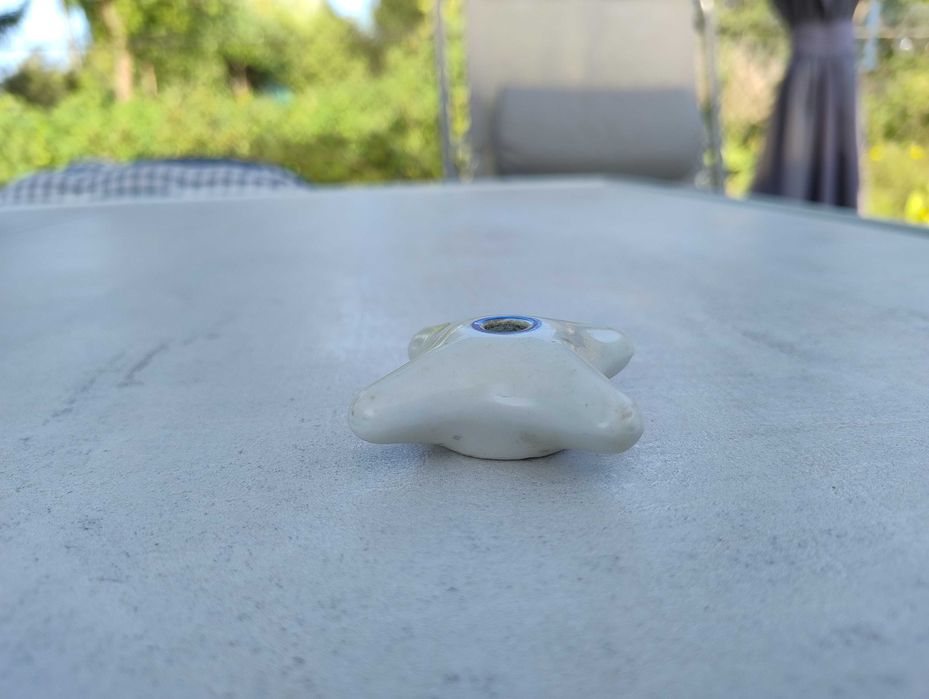 Pokrętła do baterii z porcelany. PRL