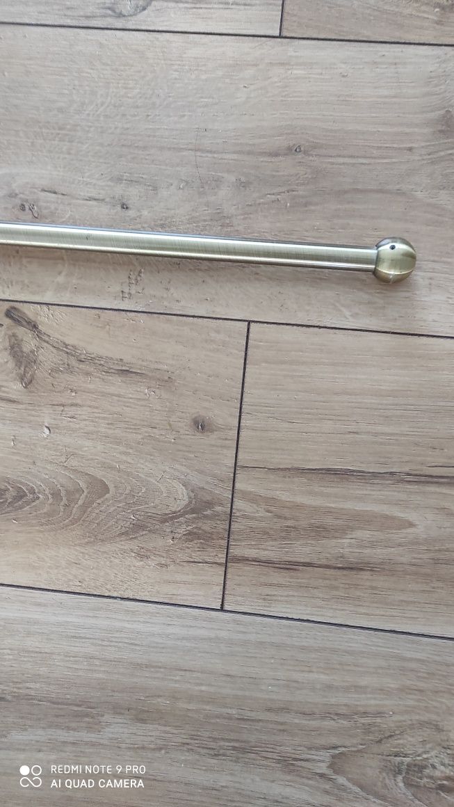 Pojedynczy karnisz metalowy długość ok 196cm bez żabek