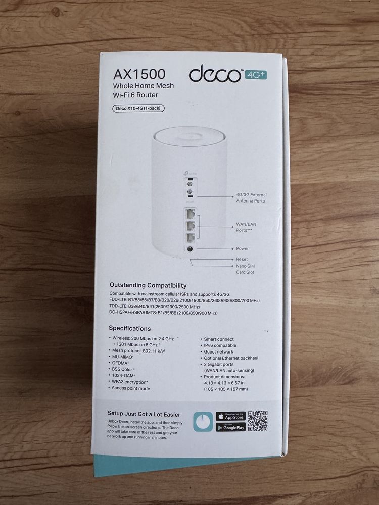 Router z modemem LTE Deco X10 4G AX1500