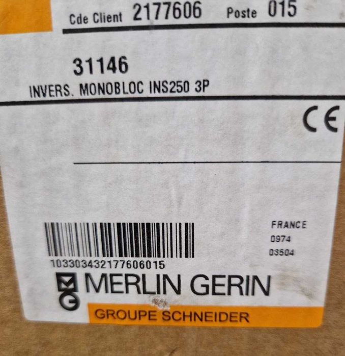 Рубильник SCHNEIDER MERLIN GERIN 160 250 400 630 переключател нагрузки