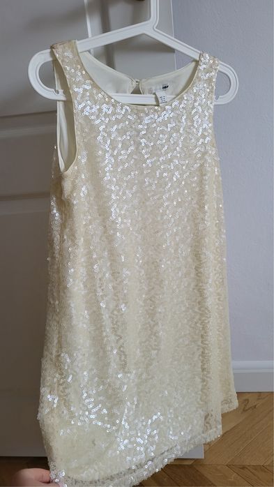 H&M Sukienka mini cekiny na imprezę na karnawał