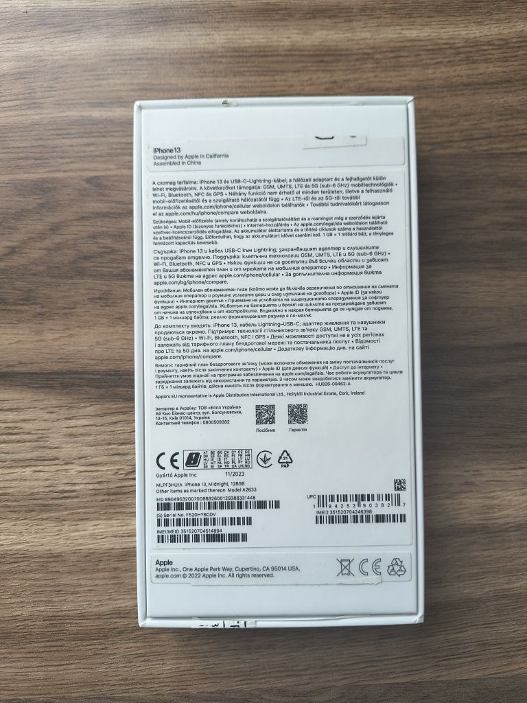 Iphone 13  128Gb  100% neverlock