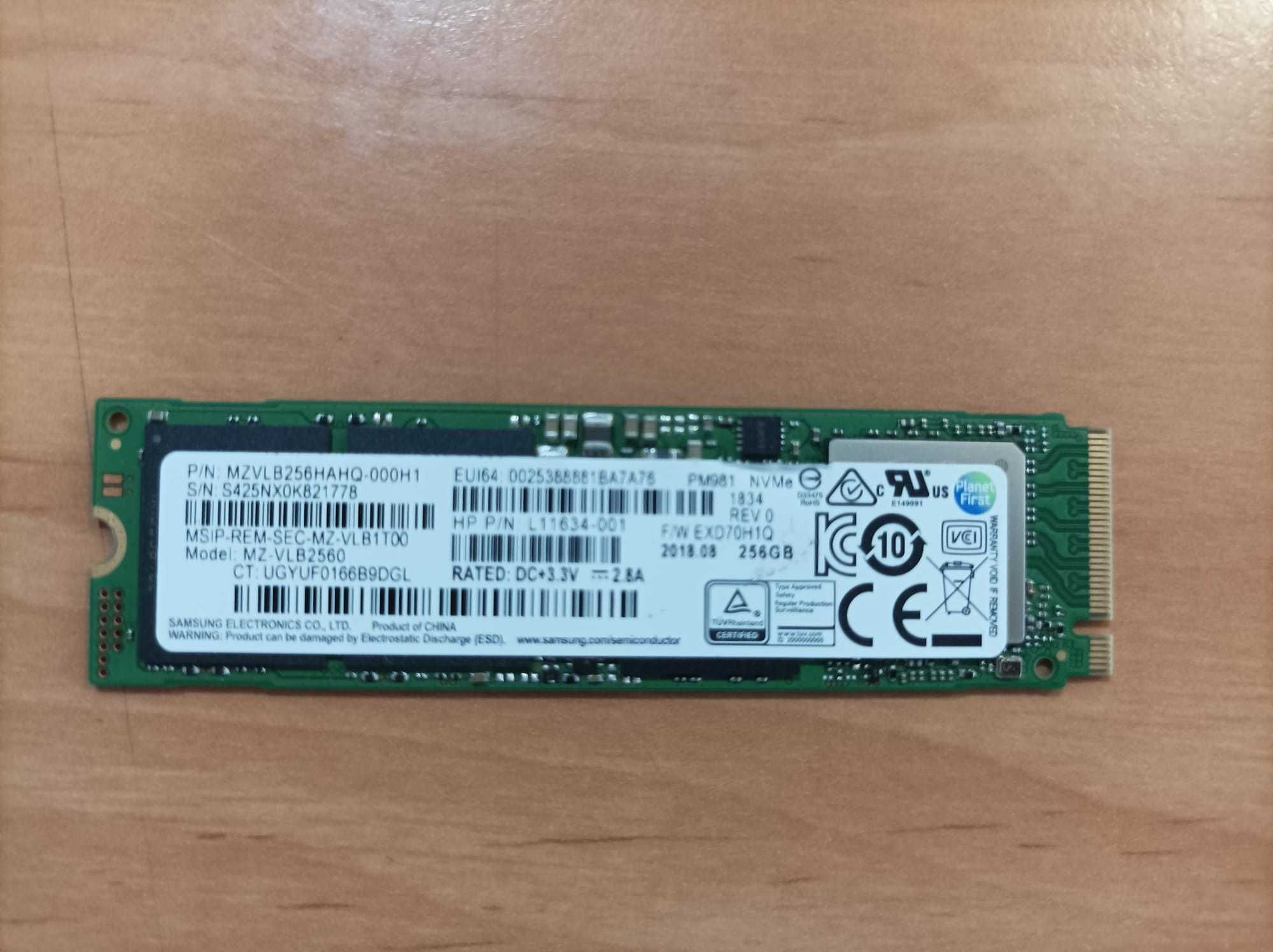 Disco SSD 256GB NVMe