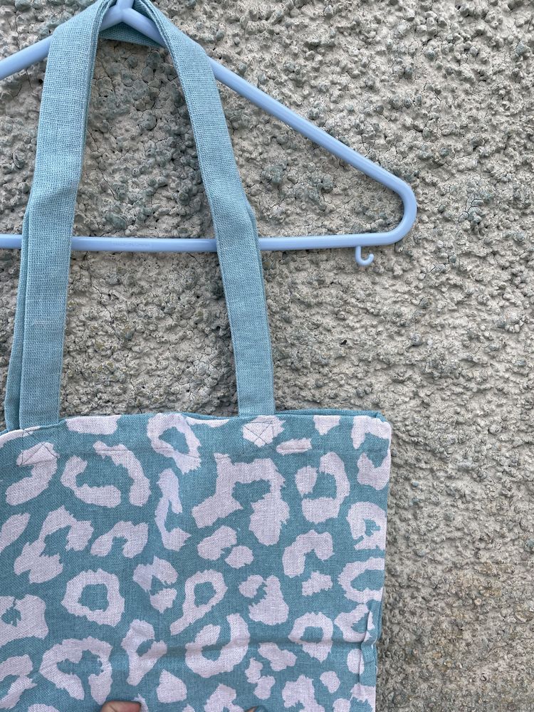 Tote bag / saco de pano azul