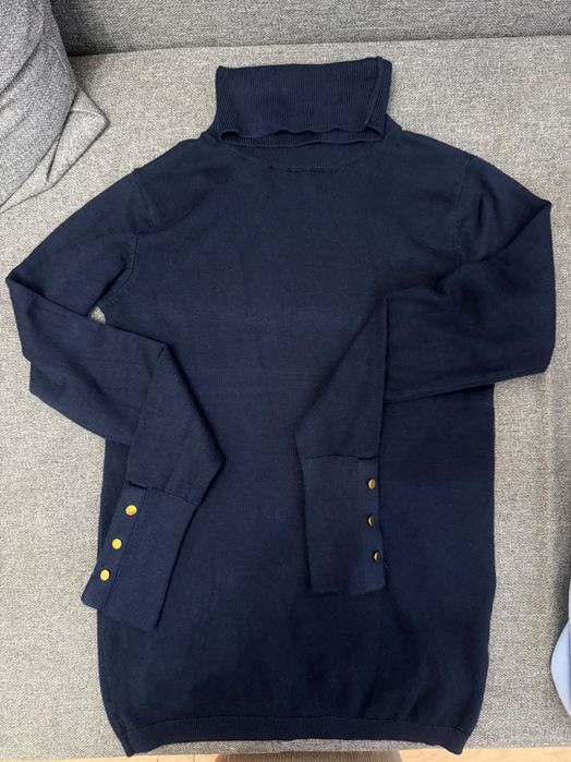 Golf sweter granatowy Sinsay