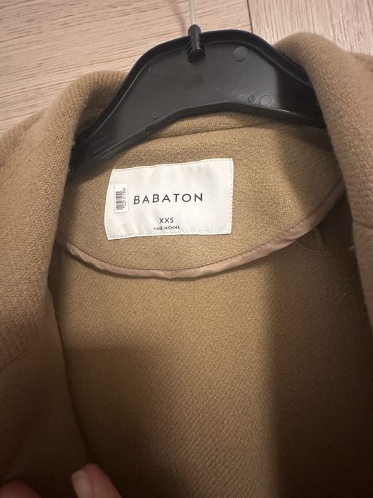 Пальто babaton шерсть / кашемір