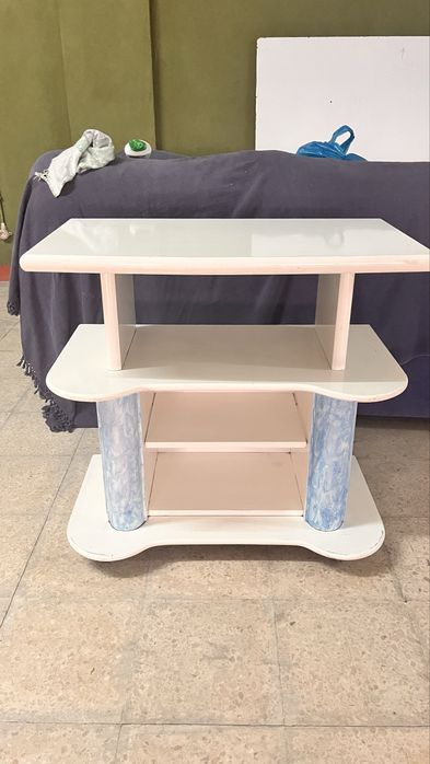 Movel tv branco lacado brilhante