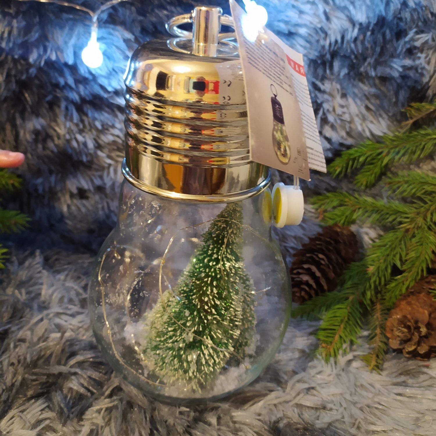 Світильник ночник велика лампа новорічний декор різдвяна декорація