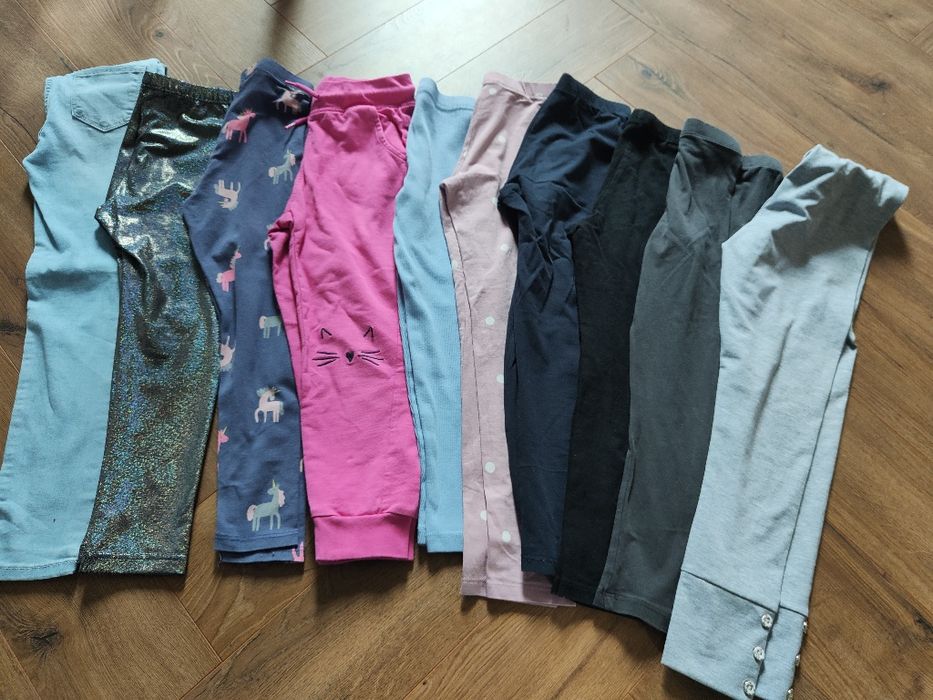 H&M Reserved paka legginsów 18 sztuk dla dziewczynki 110/116