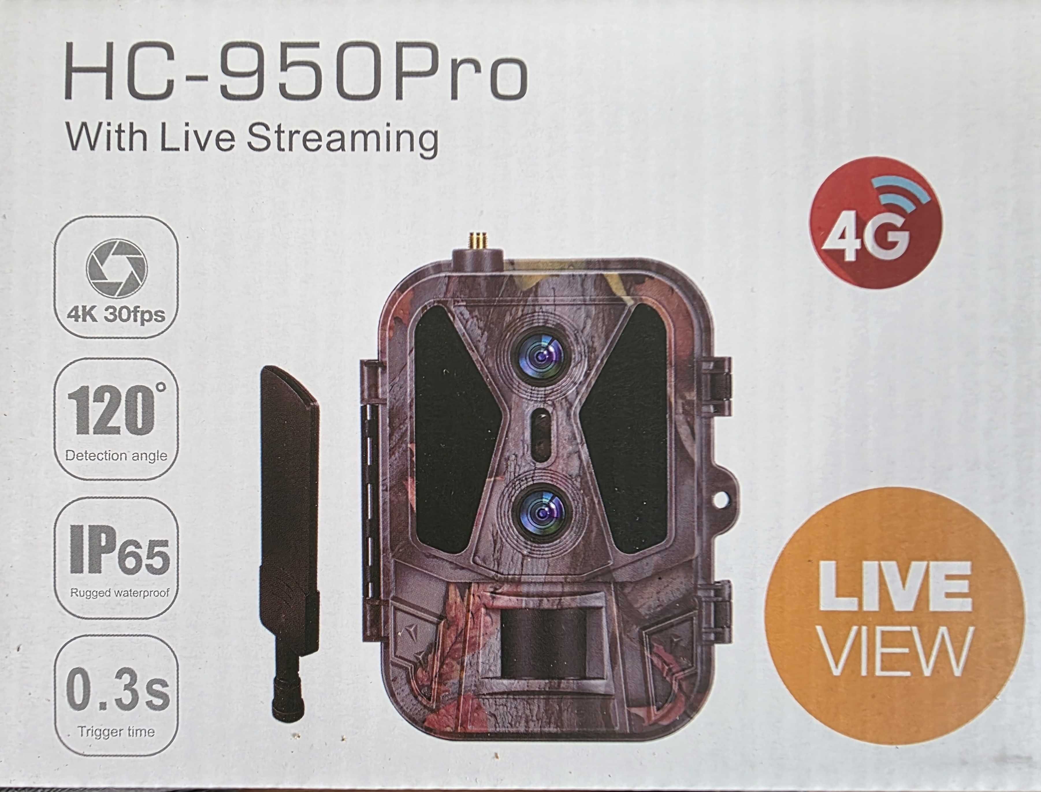 Fotopułapka Suntek HC950 Pro 4K 4G LTE , podgląd na żywo 24h