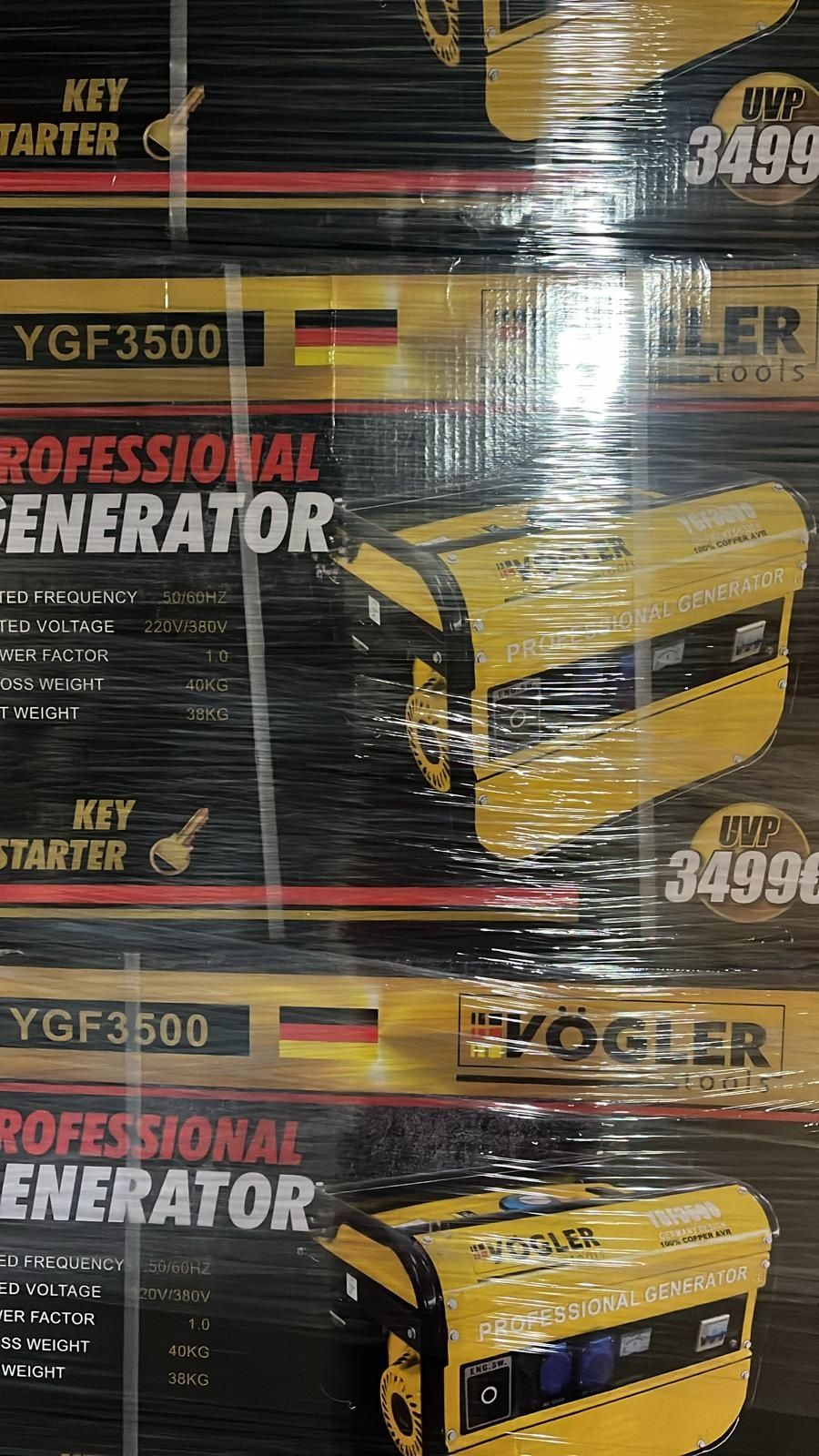 Agregat prądotwórczy VÖGLER GmbH 2,9 KVA miedź, 1 fazowy, generator