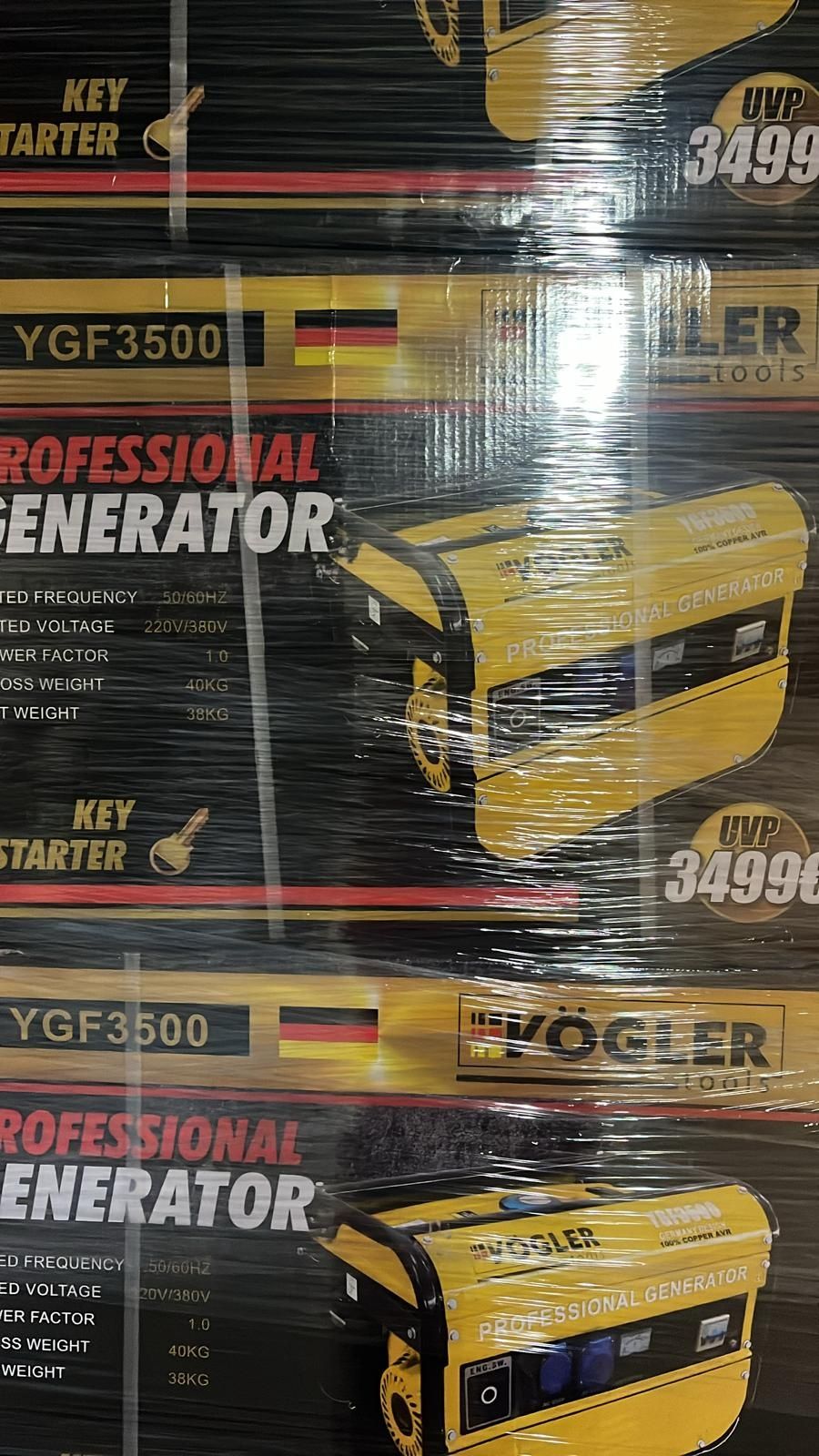 Agregat prądotwórczy VÖGLER GmbH 2,9 kw miedź, 1 fazowy, generator